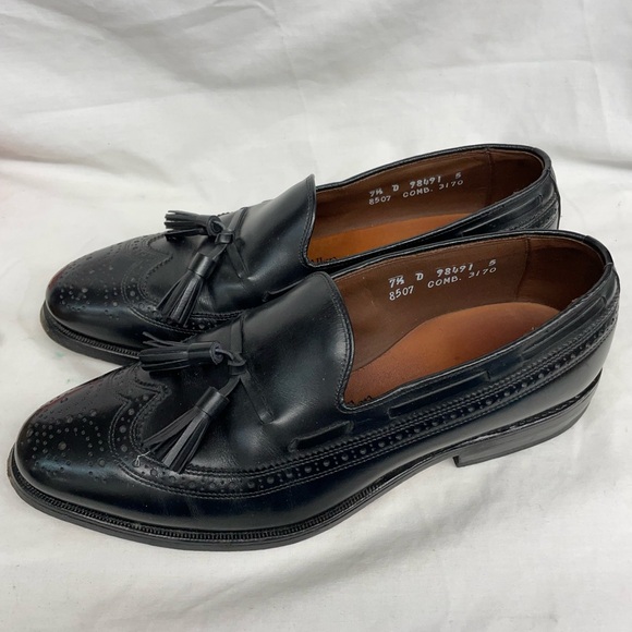 Allen Edmonds leather loafer dress shoes men sz 7.5 D 4/20/4 main image 5